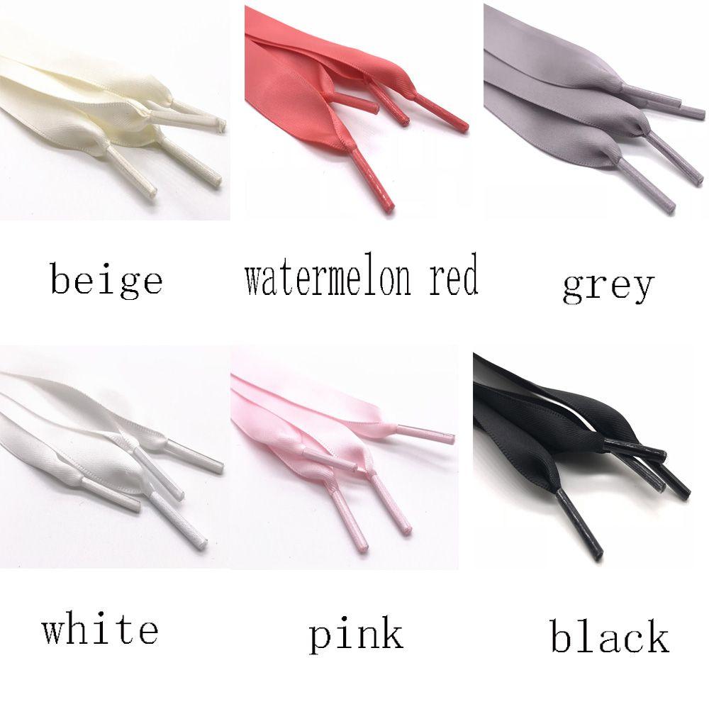Wide Shoestrings Canvas Bootlaces Bowknot Sport Shoes Flat Shoelaces Organza Ribbon Shoe Laces