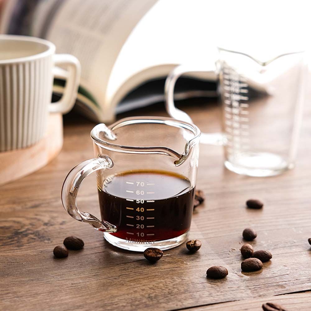 Small 70ml Kitchen For Espresso Coffee Glass Milk Ounce Cup Measuring Cup Jigger Coffeware