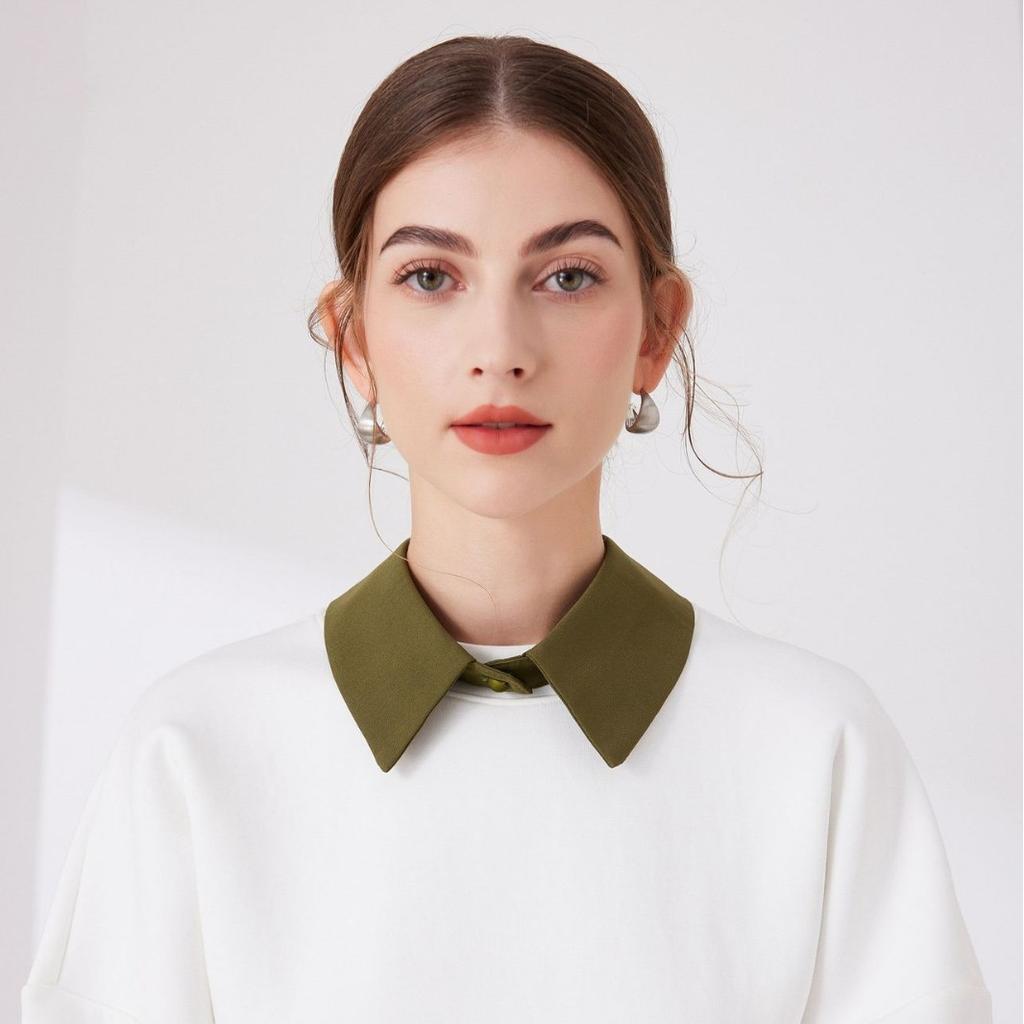 Casual Lapel Fake Collar Accessories Detachable Shirt Collar for Women Sweater False Collar Lapel Top Neckwear Ties