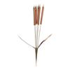 Metal Cattail Wind Chimes Handcrafted Cattail Garden Stake Wind Chime Outdoor Cattail Decoration for Yard Art Patio Balcony Decor