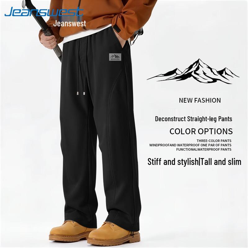 Jeanswest Men s 2026 Spring Retro Loose Wide-Leg Casual Pants 2XL