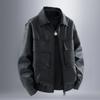 Spring and Autumn New PU Leather Jacket Men's Cycling Motorcycle Leather Jacket Men's American Street Retro Nostalgic Leather Casual