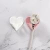 Heart Power Cord Plug Bracket Wall Mounted Cartoon Adhesive Hook Socket Storage Rack Holder Home organizer