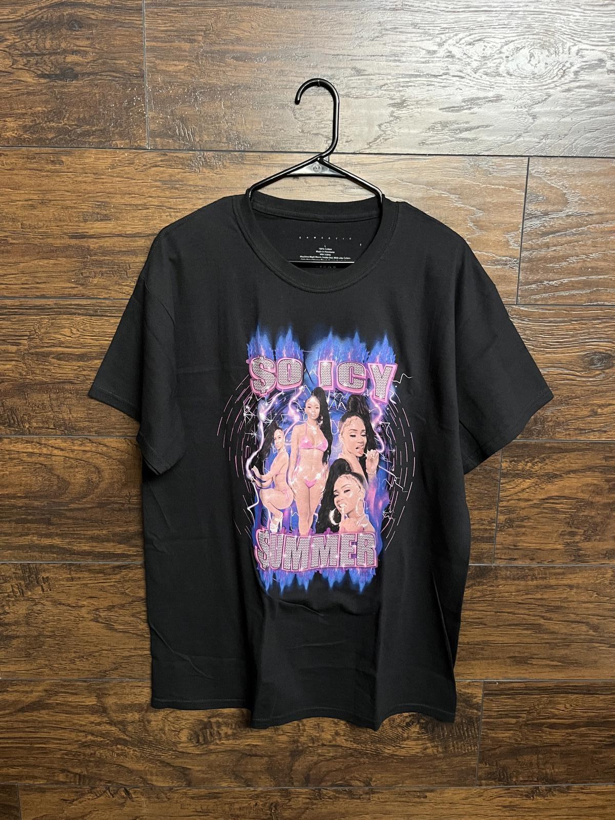 SAWEETIE T-shirt - Saweetie Shirt So Icy Summer - L XL