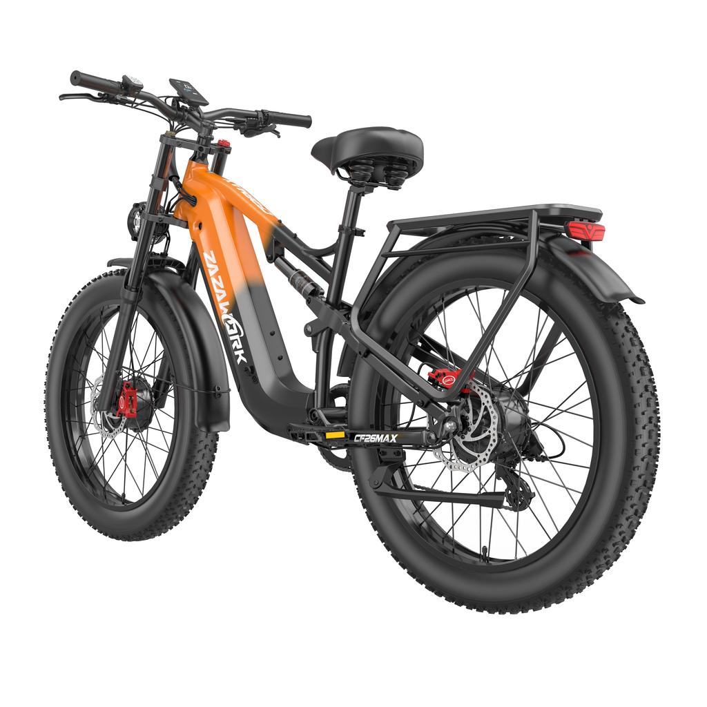 ZAZAWORK CF26MAX Electric Bicycle 1000W*2 Motor 48V25AH Battery 26 Inch Off-Road Tires 50 KM/H Top Seed 120KM Range E-Mountain Bike