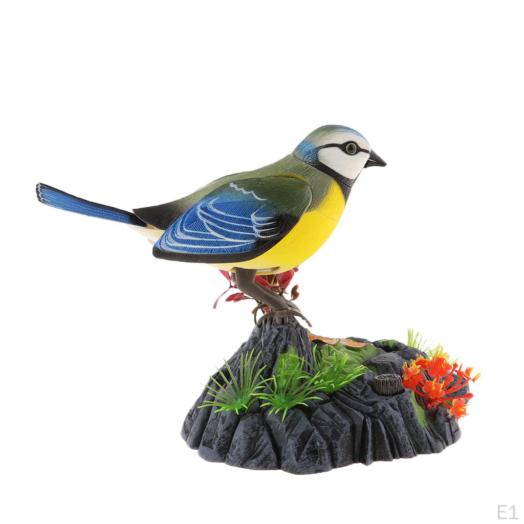 Singing Chirping Bird Toy Sounds & Movements Sound Activated