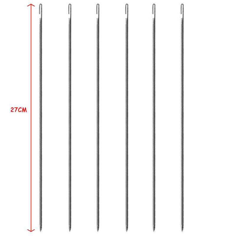 5 pezzi/lotto aghi da infilatura in acciaio inossidabile super lunghi strumenti facili per la creazione di gioielli spilli da infilatura per infilare perline creazione di gioielli fai da te 27CM
