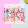 3 st Regnbågs Hårrosetter med Klämmor Söta Enhörnings Hårklämmor Barrettes Glitter Hårrosetter Hårnålar Barn Barn Håraccessoarer