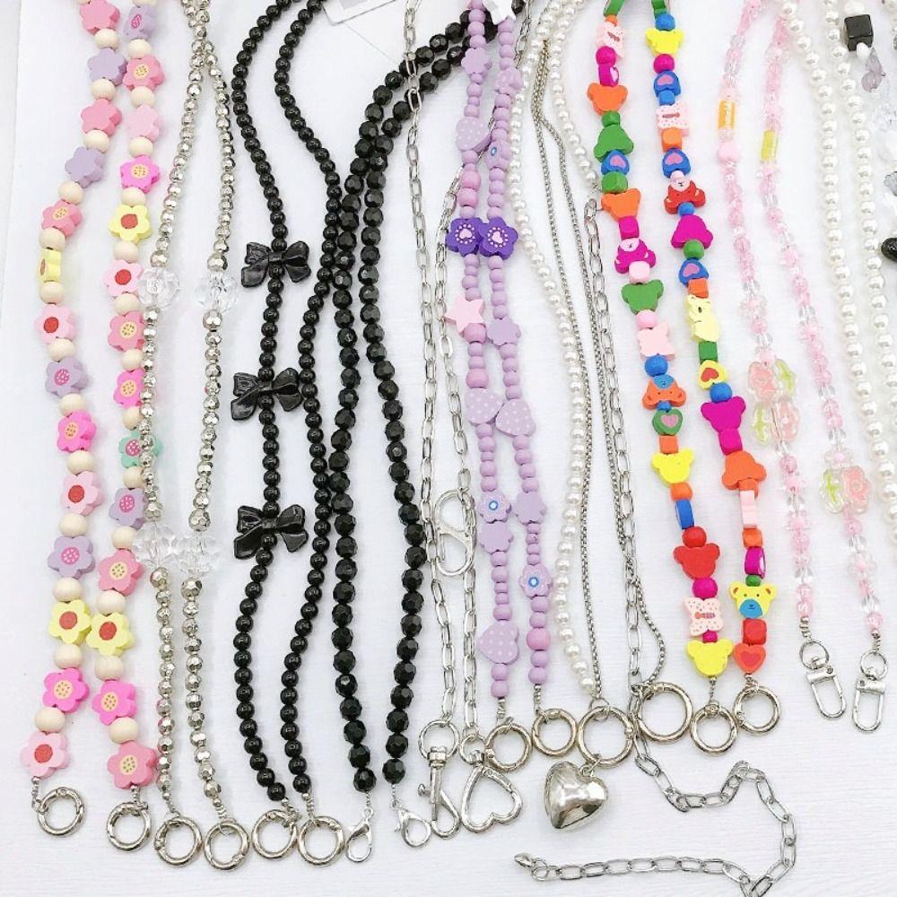 

Acrylic Phone Anti-lost Rope Bohemia Phone Case Chain Straps Summer Hanging Cord 3
