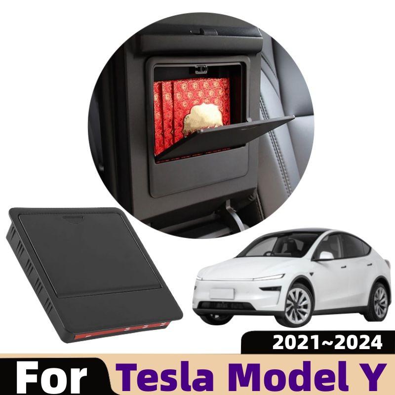 For Tesla Model 3 Y Model 3 Highland Model Y Juniper 2017~2026 Car Console Organizer Tray Armrest Hidden Storage Box Accessories