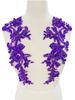 Handmade Vintage & Sexy Diamond Pattern Lace Applique 3D 3D Beaded Patches for Garment Dress Accessories Made From Mesh Fabric