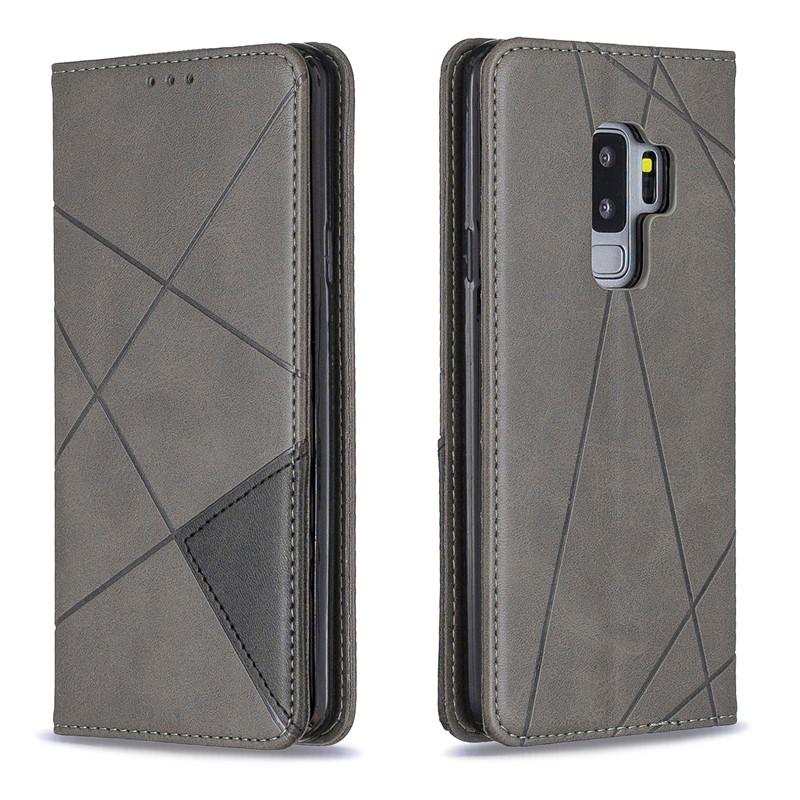 Portfel Etui z Klapką Dla Samsung Galaxy S9 S 9 Plus 9Plus S9Plus G965F G960F G965 Pokrowiec Magnetyczny Skórzany Stojak Etui na Telefon Torby
