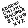 1PC 25mm3D Metal Alphabet Black Badge  Letters Numbers Stickers Automobiles  Stickers Decoration Car Accessories