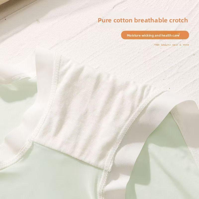 Damen Frühling und Sommer Kontrahiert Frisch und Süß Eis Seide Nacktes Gefühl Spurlos im Taillen Dreieck Slip