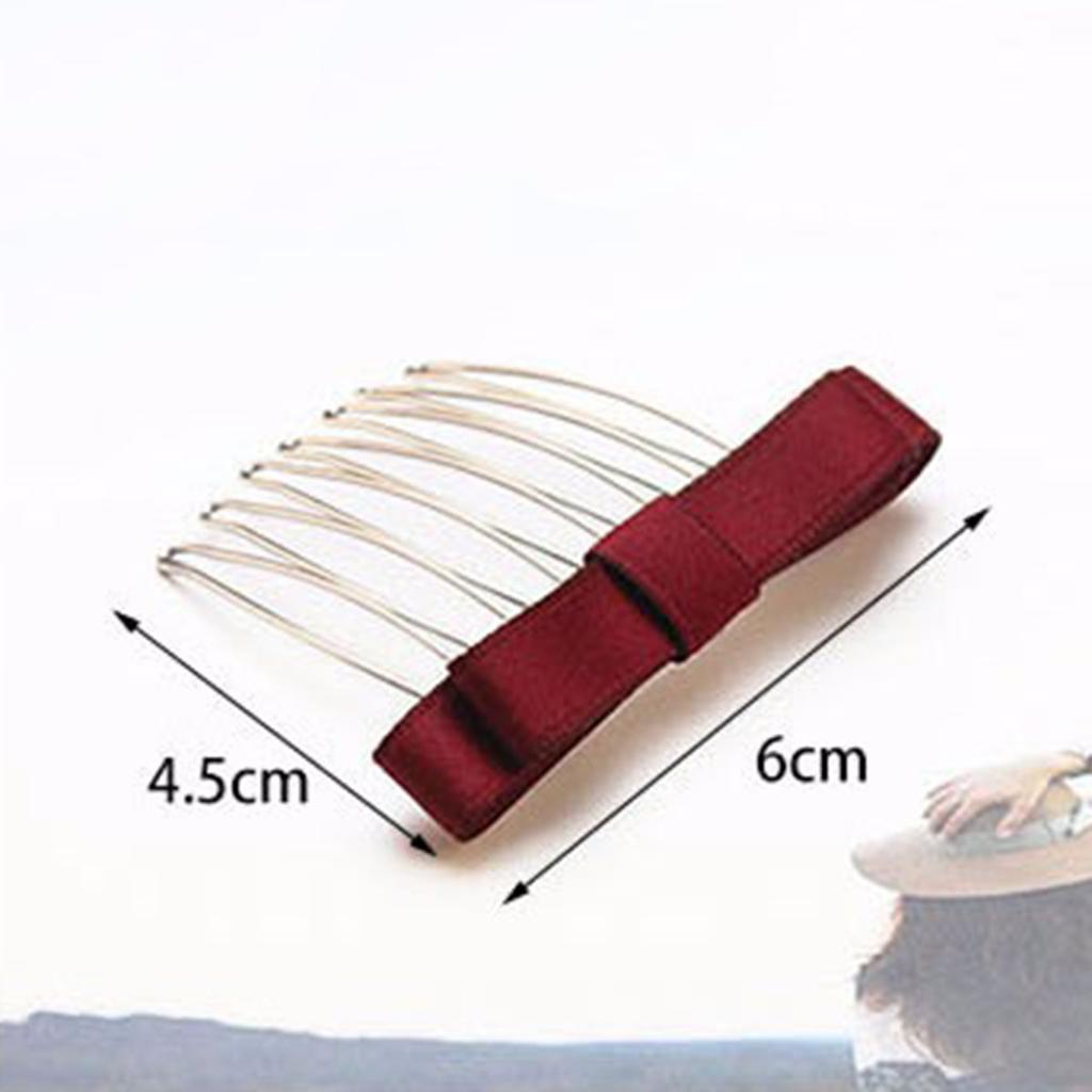 Inserted Comb Bow Hair Comb Adornment Bangs Versatile Simple Anti-skid Curl Side Clip Top Hair Clip