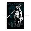 Audentes Fortuna Iuvat SPQR Antica Roma Argento Romano Aquila Invictus Metallo Muro Grotta Garage Progettazione Decorazione Latta Segno Poster