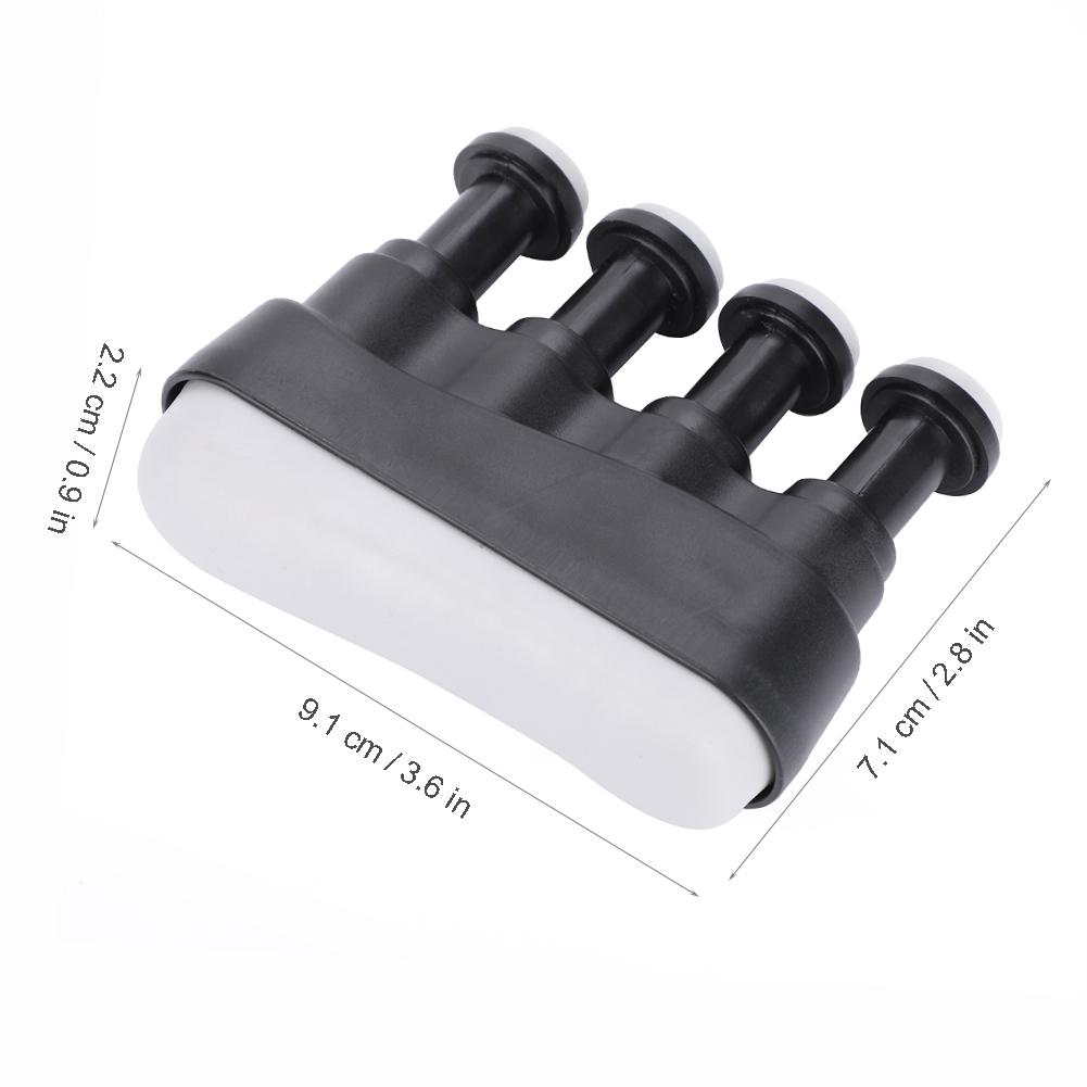 PUNK Hand Finger Exerciser Grip Training Strengthener for Guitar Bass Piano Player Black