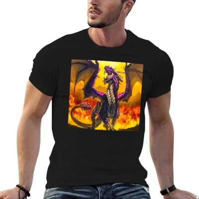 Fwc 2045 Fantasy Dragon T-Shirt Big Size Daily Wear T-Shirt