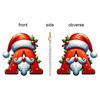 2D Christmas Hat 26 Letter Pendant Christmas Tree Home Decoration Acrylic Flat Car Pendant