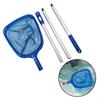 Pool Skimmer Net Telescopic Pole Fine Mesh Pool Cleaning Tool Pool Rake Detachable Reliable Stable Pool Rake for Swimming Pools