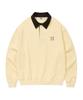 WACKY WILLY Collared Color Block Sweatshirt Yellow