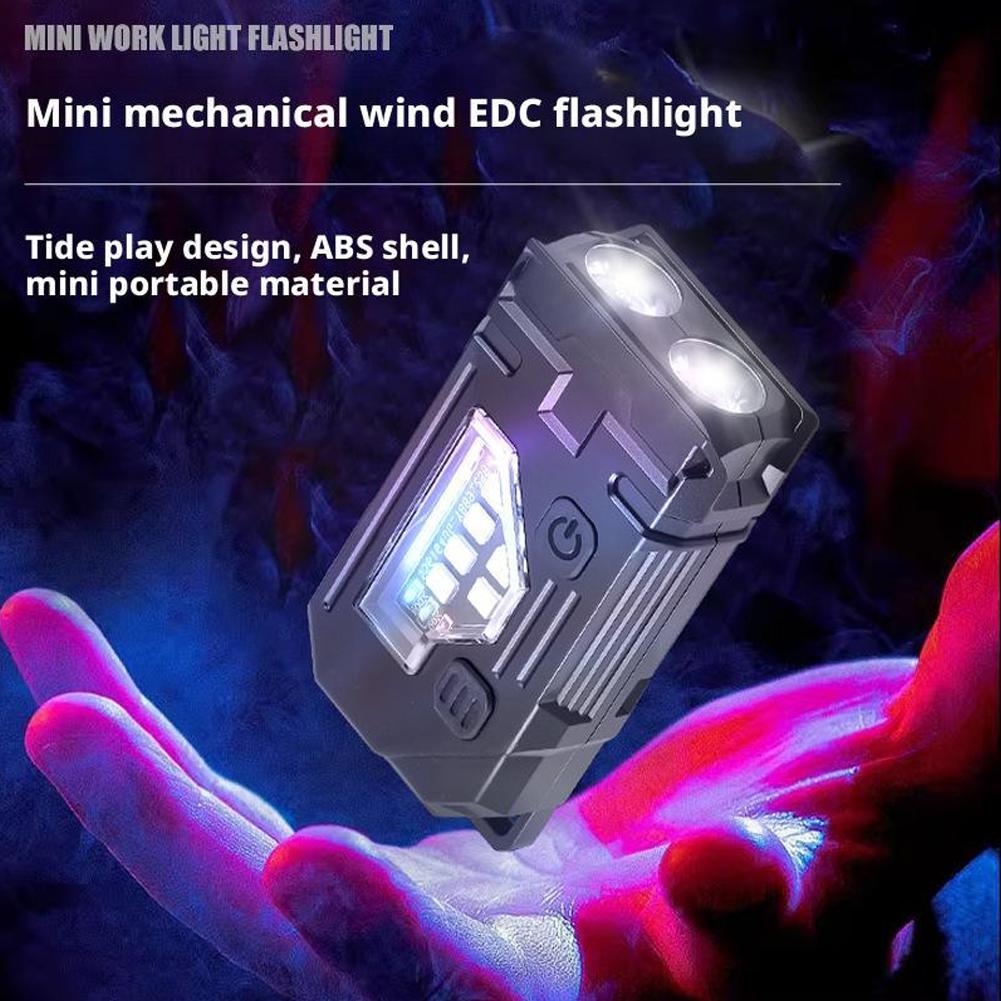 2025 New Multifunctional COB Flashlight Ajustable Angle Light Camping LED Outdoor Magnetic Portable Keychain Lamp Torch War Y6Q9