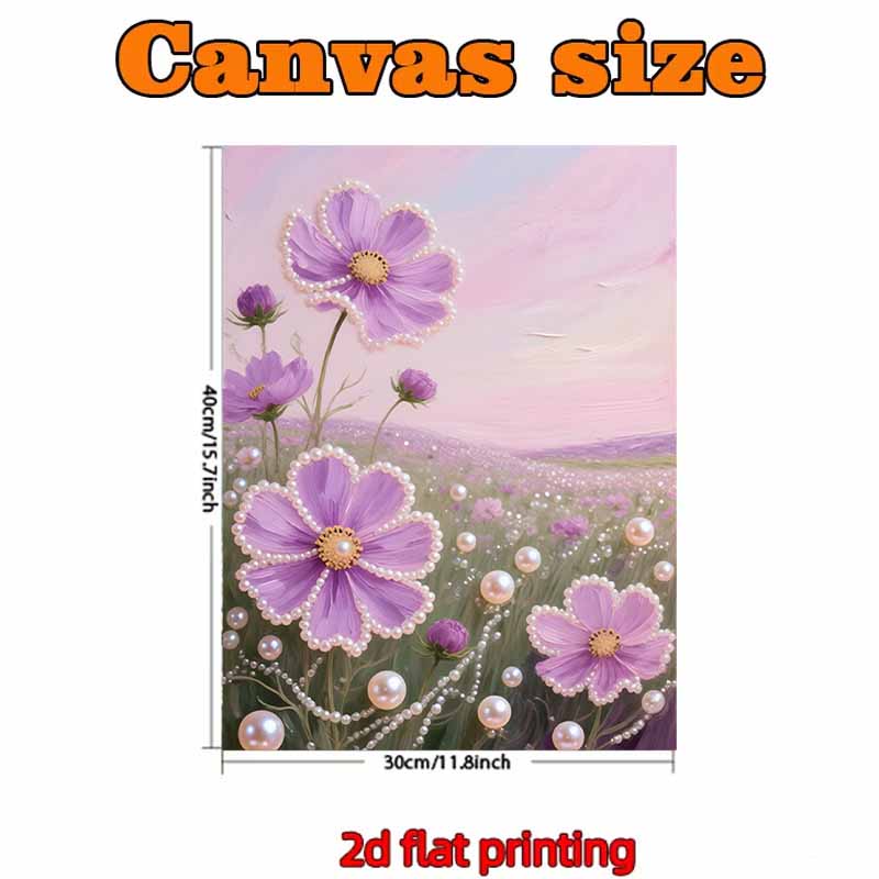 DIY Lavender Pearl Diamond Art Kits Without Frame 30x40cm Gem Art Diamond Painting Kits for Adults/Beginners Gift Idea Home Wall Decor