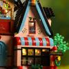Non-Toxic 1377Pcs City Christmas House Moc Model Building Blocks Diy Santa Claus Decorative Construction Bricks Toys Adult Gift