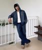 WACKY WILLY Denim-Like Pants Indigo