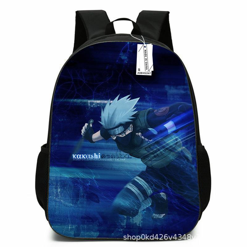 Naruto Peripheral Schoolbag Naruto Sasuke European and American Elementary and Middle School Students Backpack Cartoon Animation Computer Bag