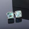 Shell Men Cufflinks Gradient Color Geometric Cufflinks French Shirt Cufflinks  Men Accessories