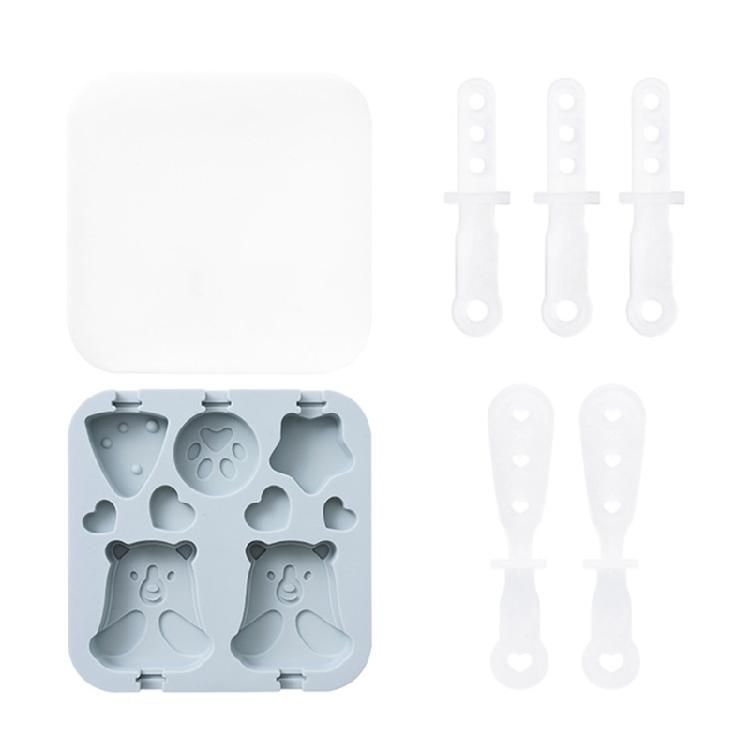 

Ice Lolly Mould Silicone DIY for Pop sicle Mold Ice Lolly Makers for Frozen Pur синий