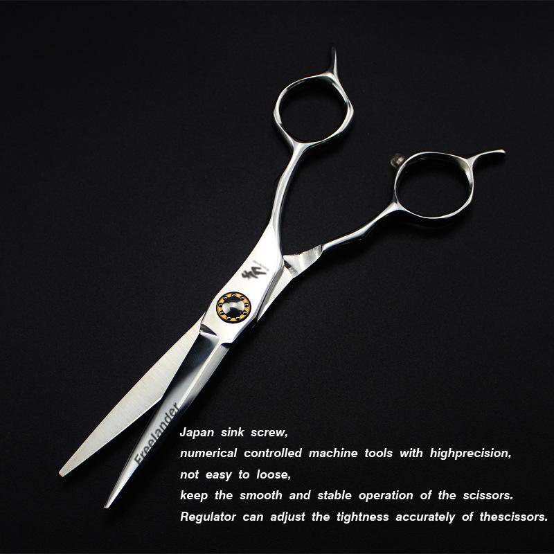 A-pattern 6.0-inch Hairdressing Scissors Set: Traveler Bearing, Straight, Bangs, Thinning Scissors