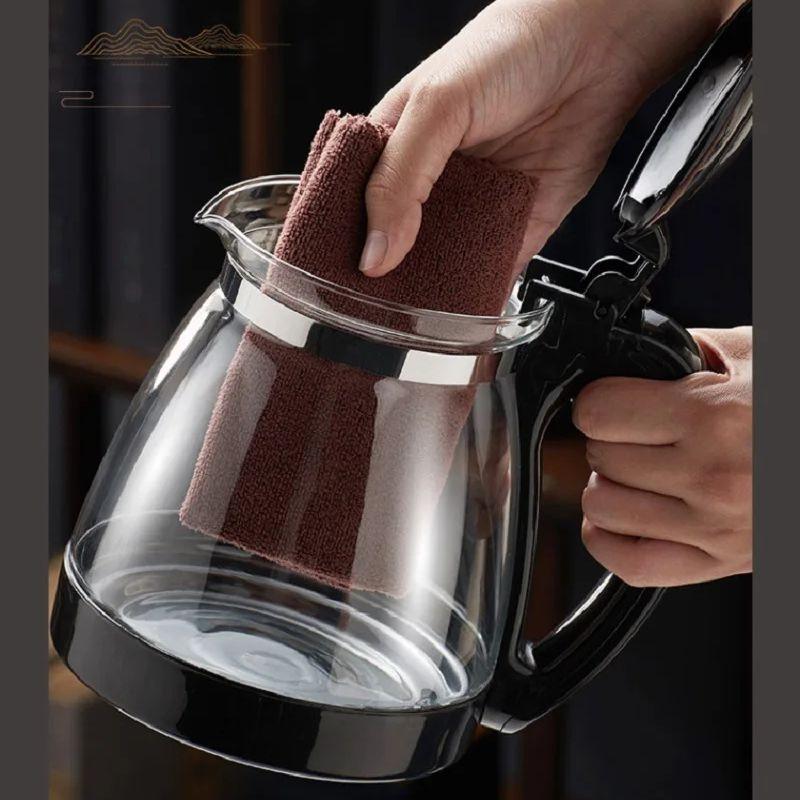 Velkokapacitní čajová konvice Domácí multifunkční filtrační konvice Zahuštěné vysoce borosilikátové sklo Čajová separace Puer čajová sada