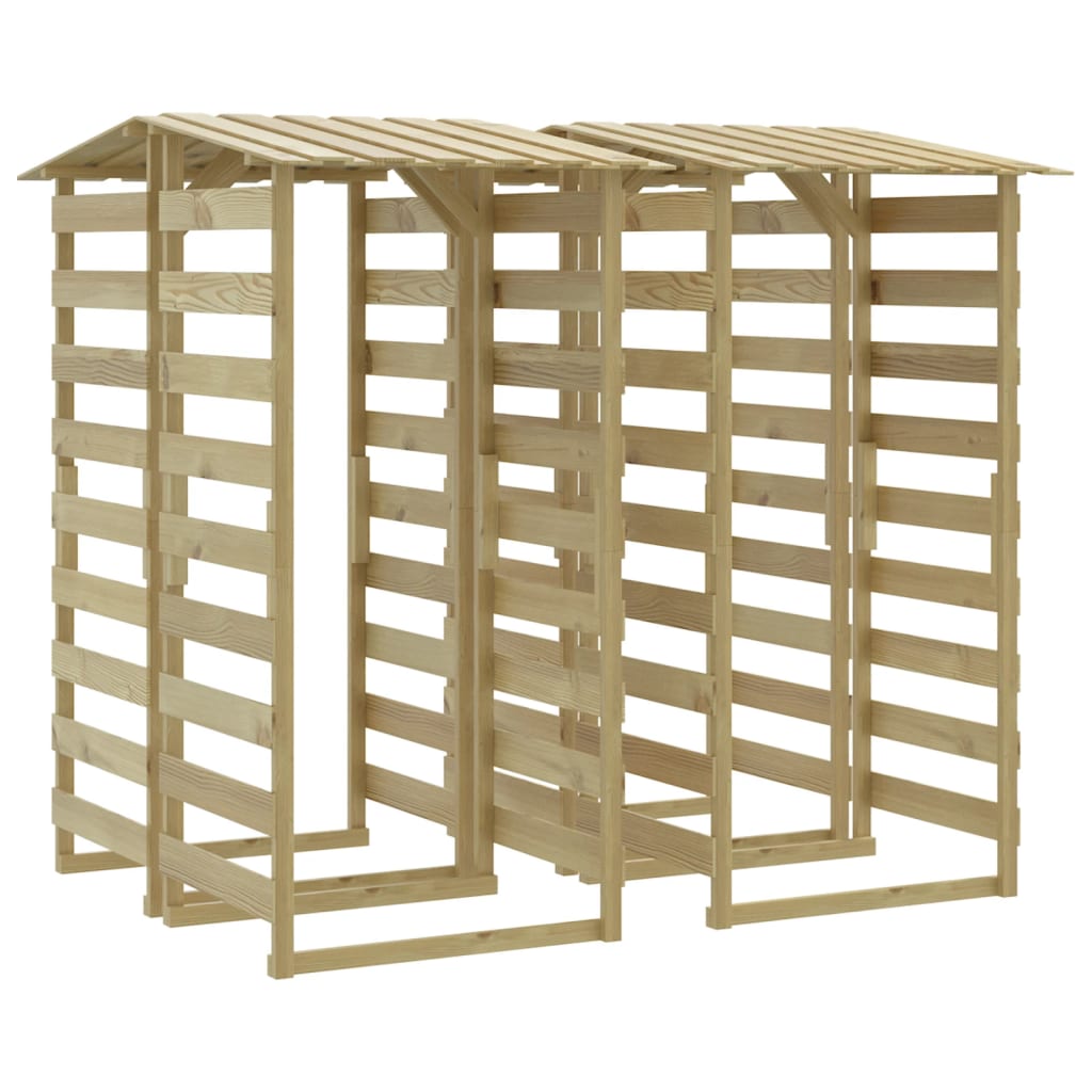 Vidaxl Pergole Ogrodowe Z Daszkiem, 4 Szt., 100X90X200 Cm, Sosnowe