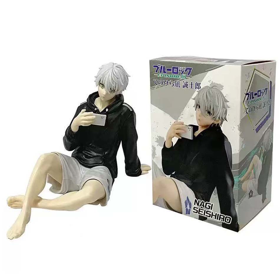 9cm Anime Blue Lock Nagi Seishiro Figure PVC Cute Table Doll Decoration Model Toys Kids Gift