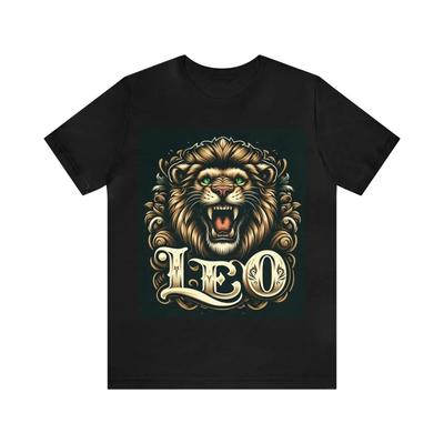 LEO Lion T Shirt Adult Size Zodiac Sign July August Vintage Washed Comfortable Breathable Homme Fashion Stylish Slightly
