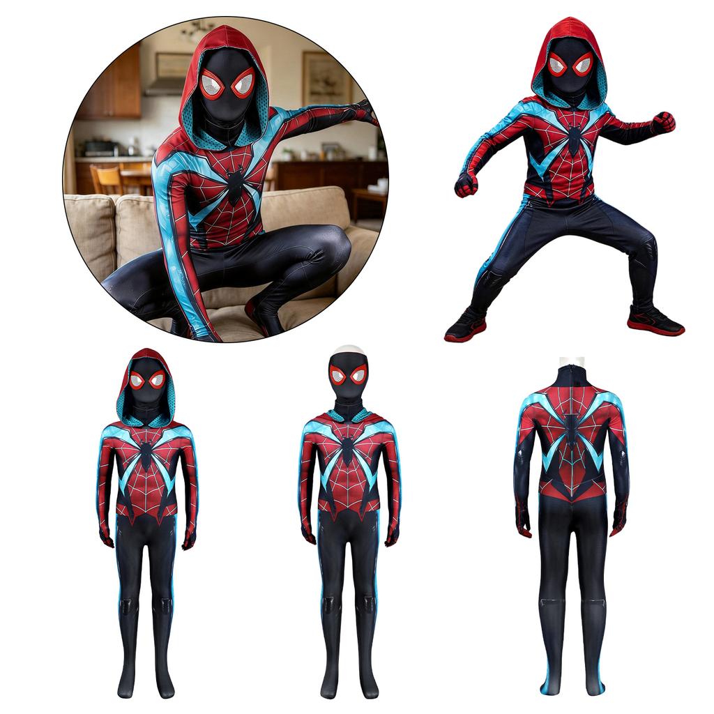 Kids Dark Red Cosplay Costume for Role Play and Dress Up Party
