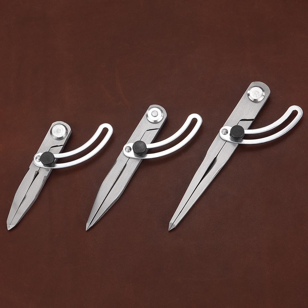 1pc Leathercraft  Measuring Marking Ruler Device, Leather Craftwork Spacing Gauge Accessories, DIY Leather Adjustable Scriber