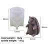 Cute Hedgehog Candle Mold 3D Cartoon Animal Hug Mushroom Apple Soap Craft Plaster Making Kit DIY Handmade Mold Home Decor Gifts