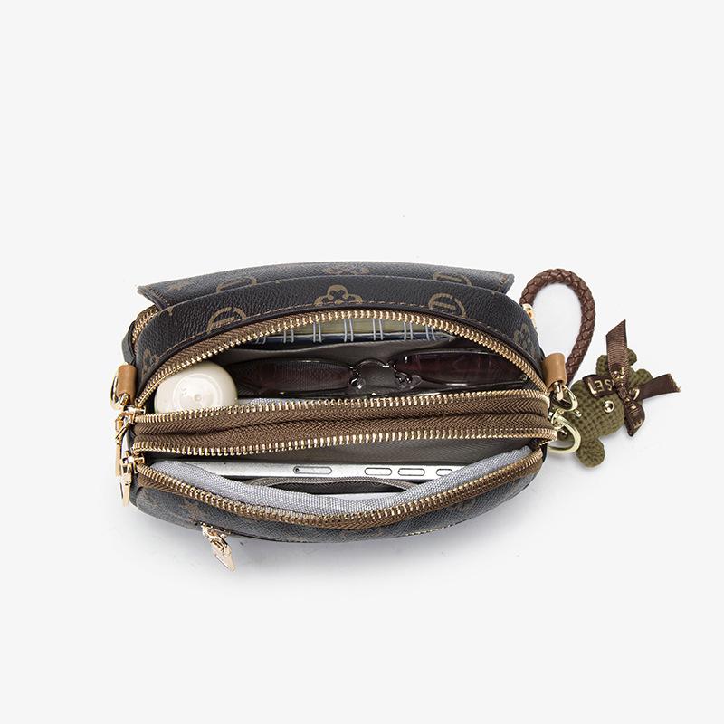 Bag Women's Bag Single Shoulder Crossbody 2025 Autumn and Winter New Old Flower Model Versatile Simple High Sense Fashion Trend Women