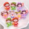 10Pcs New Cute Cartoon Sports Girl Series Flat Back Ornament Jewelry Bows Accessories