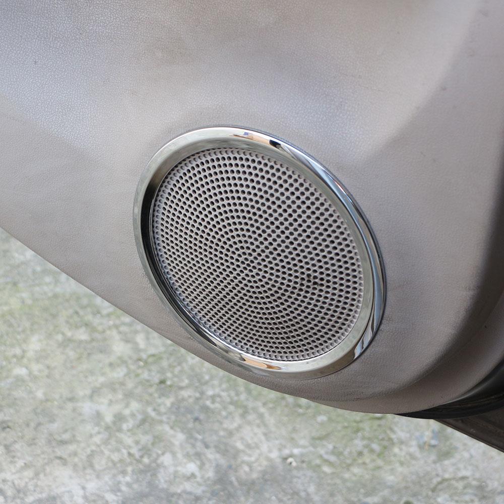Car Door Stereo Speaker Ring Cover for Nissan Sunny Versa 2011 2012 2013 2014 2015 2016 4Pcs Speaker Trim Sticker Accessories