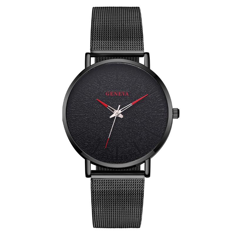 Fashion Blue Needle Geneva Men's Watch Men's Watch Quartz Milan with Mesh Belt Men's Processing Customized