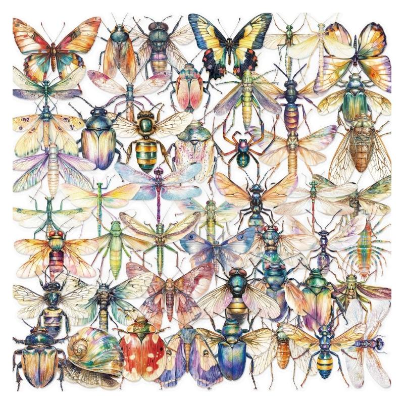 

50 Sheets Graffiti Sticker Scrapbooking Sticker Luggage Sticker Sticker Insect Watercolor Sticker for Phone Laptop 1