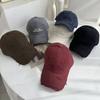Korean Ripped Baseball Cap Alphabet Embroidery Holes Peaked Cap Solid Color Snapback Cap  Men Women