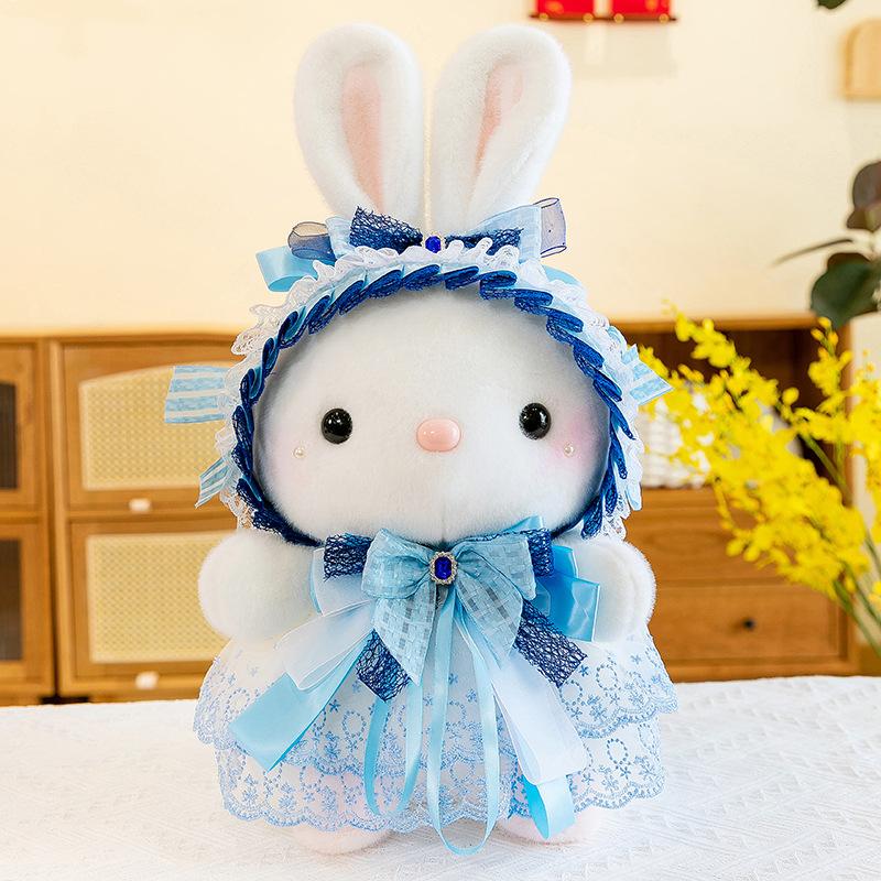 

Super Cute Lisa Rabbit Plush Toy Girl Sleeping Rag Doll Flower Skirt Rabbit Doll Grab Machine Activity Throw Sprinkler 25cm【0.2kg】