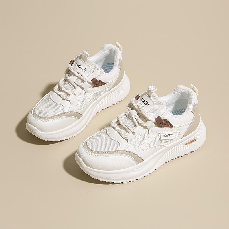 Casual Dad Shoes for Women Chunky Platform Sneakers Comfort Lace-Up Walking Shoes Non-Slip Tennis Sneakers Women's Breathable Athletic Running Shoes