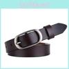 Elliptical Buckle Alloy Leather Women Belt For Fashion Casual Office Gift Use