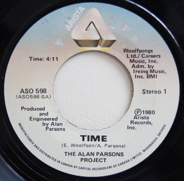 

7-дюймовая пластинка ALAN PARSONS PROJECT Time ASO598 Arista 1980 Канада Танцевальная Электроника Б/у